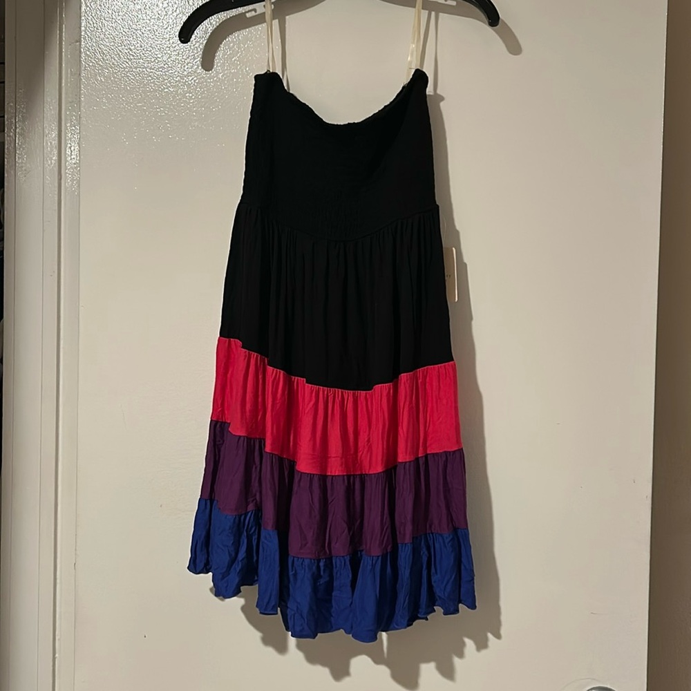 Block Color tube dress